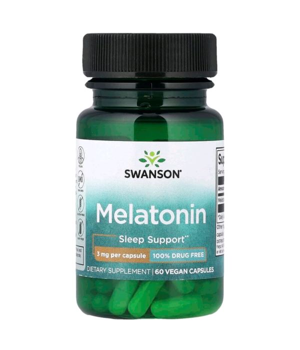 Swanson Melatonin 3 мг, 60 капсул
