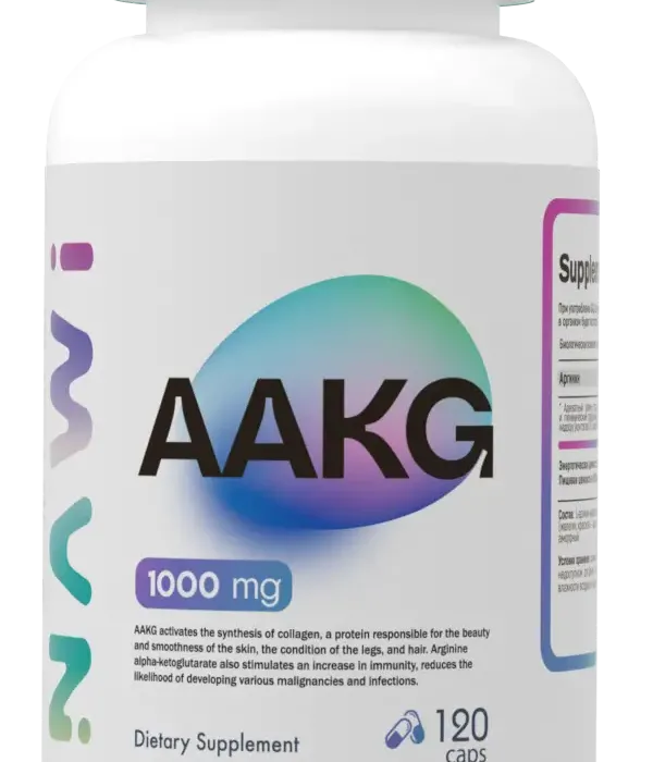 NAWI AAKG 1000 мг, 120 капсул (40 порций)