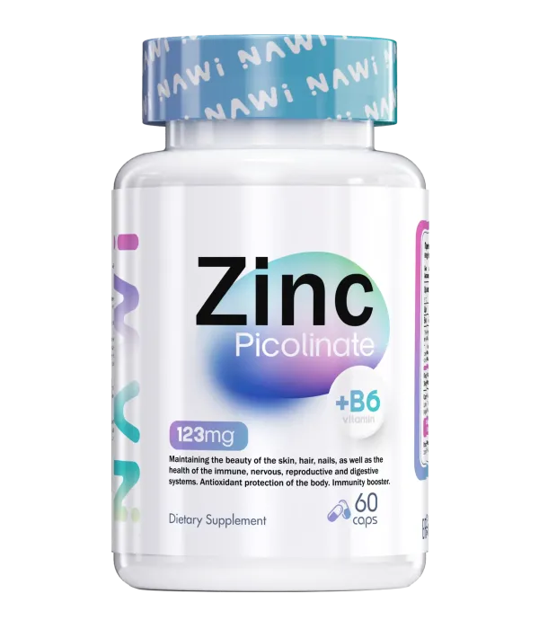 NAWI Zinc Picolinate + B6 25 мг, 60 капсул