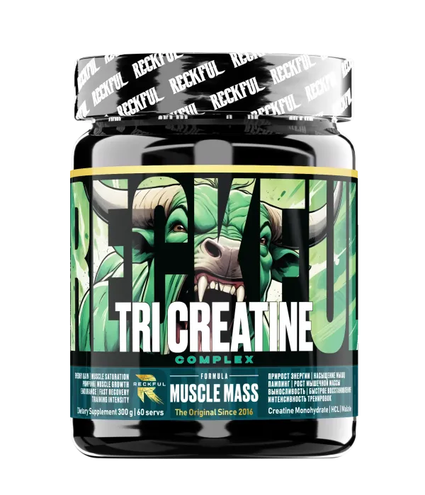 RECKFUL TRI-CREATINE 300 г (60 порций)