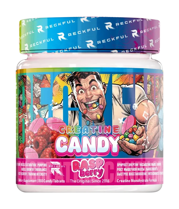 RECKFUL Creatine Candy жевательные таблетки 150 шт