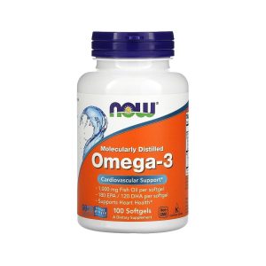 NOW Omega-3 1000 мг, 100 капсул