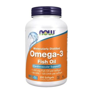 NOW Omega-3 1000 мг, 200 капсул