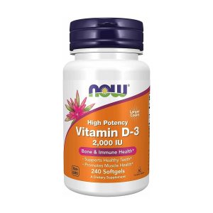 NOW Vitamin D-3 2000 IU, 240 капсул