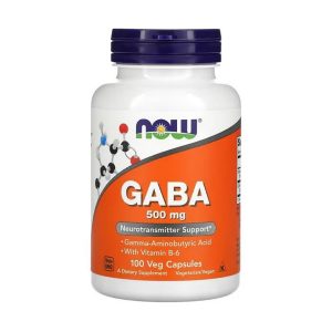 NOW GABA 500 мг, 100 капсул