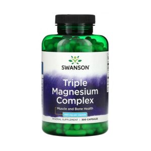 Swanson Triple Magnesium Complex 400 мг, 300 капсул (300 порций)