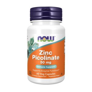 NOW Zinc Picolinate 50 мг, 60 капсул