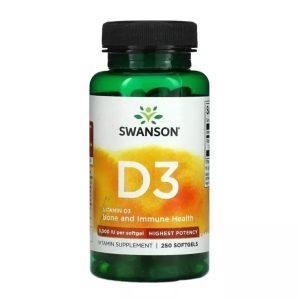 Swanson Vitamin D3 5000 IU, 250 капсул