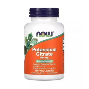 NOW Potassium Citrate (калий) 99 мг, 180 капсул