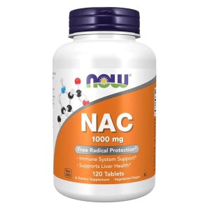 NOW NAC 1000 мг, 120 таблеток